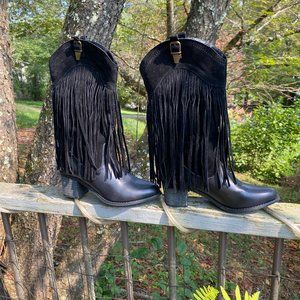 Lady Godiva Fringe Boot